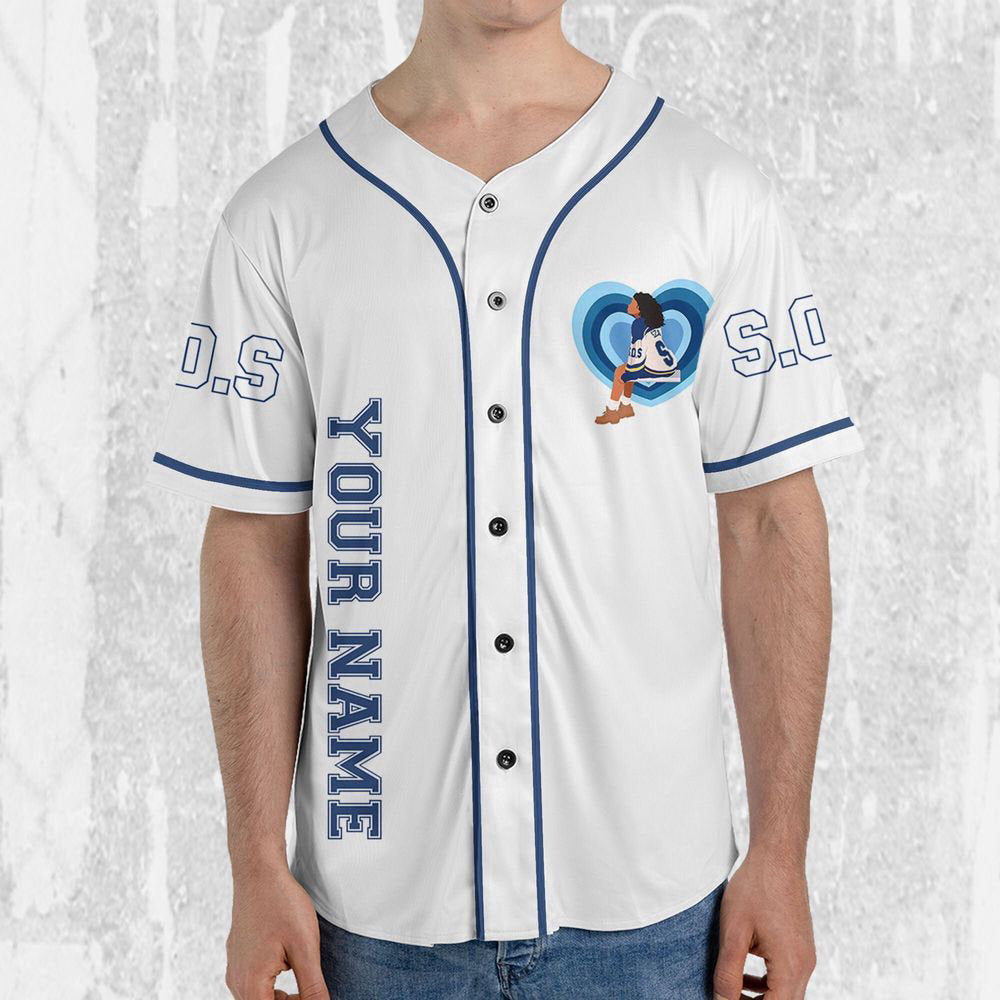 Personalize SZA Awesome Blue And White Color Jersey, Sza Baseball Jersey - lylyprint.com