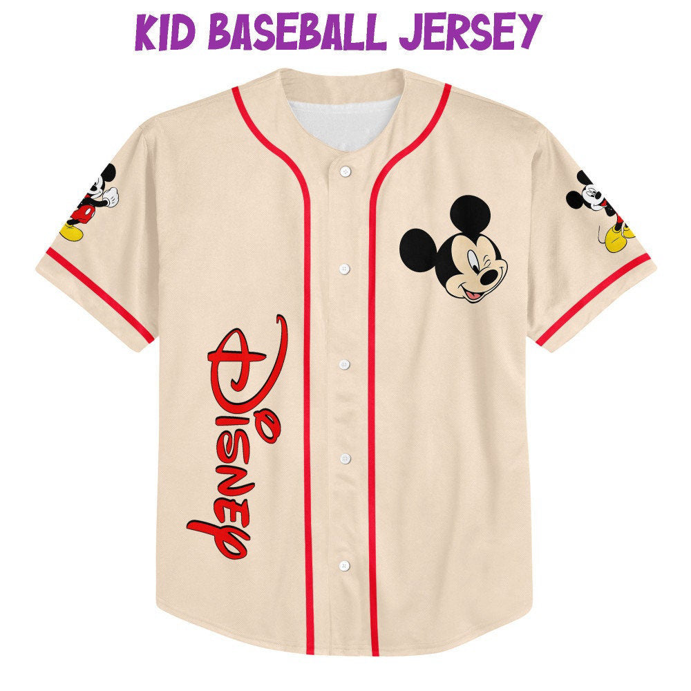 Vintage Disney Mickey Love Life: Personalized Baseball Jersey for Fans - Cute Disney Gifts - Bafud