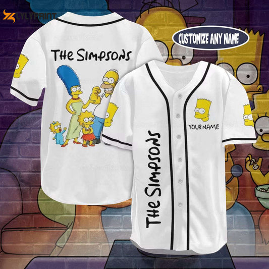 Personalized Bart Simpson Baseball Jersey, Bart Simpson Jersey Shirt - lylyprint.com