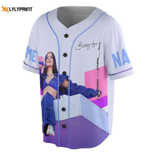 Personalized Becky G Baseball Jersey, Mi Casa Tu US Tour 2023 3D Shirt - lylyprint.com