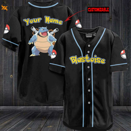 Personalized Blastoise Baseball Jersey - lylyprint.com