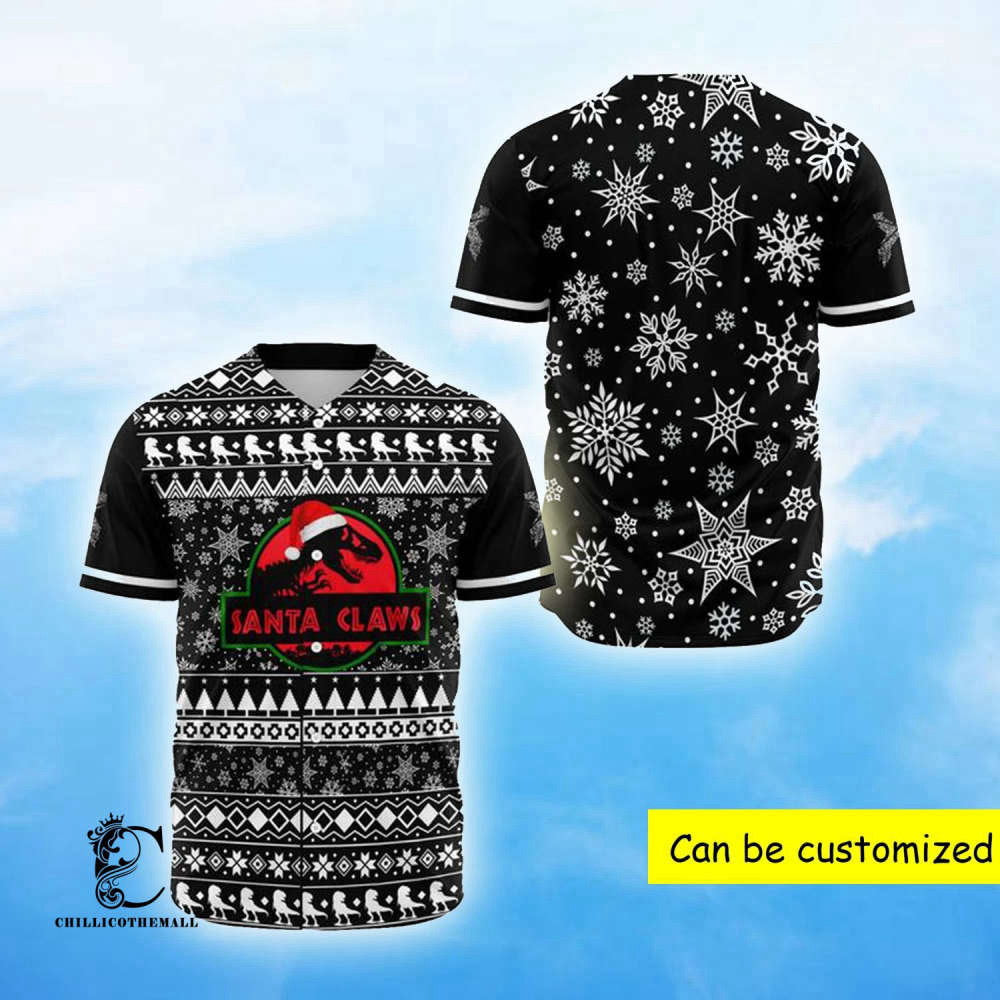 Personalized Christmas Special Rave Edm Baseball Jersey