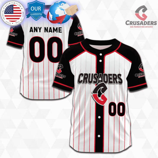 HOT Customized Crusaders Super Rugby Baseball Jersey