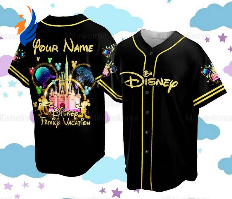 Ultimate Disney Family Trip 2023 Baseball Jersey - Personalized Matching & Magical for Baseball Fans! - Bafud