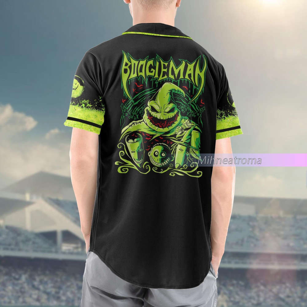 Custom Disney Oogie Boogie Baseball Jersey Shirt - Nightmare Before Christmas Boogieman Shirt - Bafud