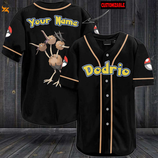 Personalized Dodrio Baseball Jersey - lylyprint.com