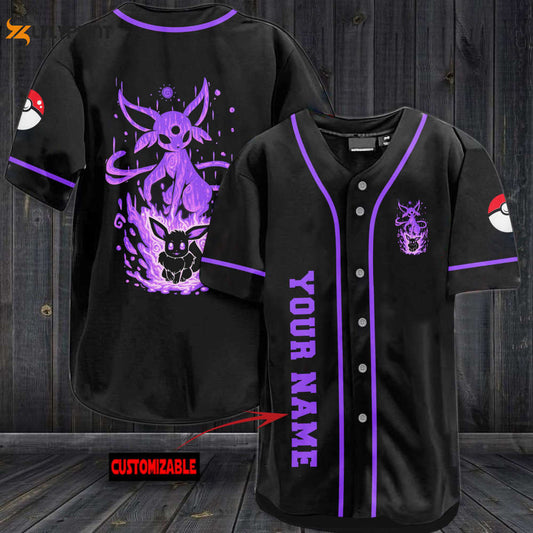 Personalized Espeon Baseball Jersey - lylyprint.com