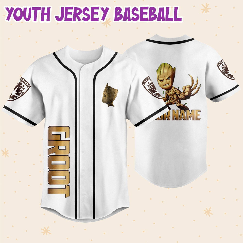 Personalized Groot Awesome Love Life Baseball Jersey - lylyprint.com