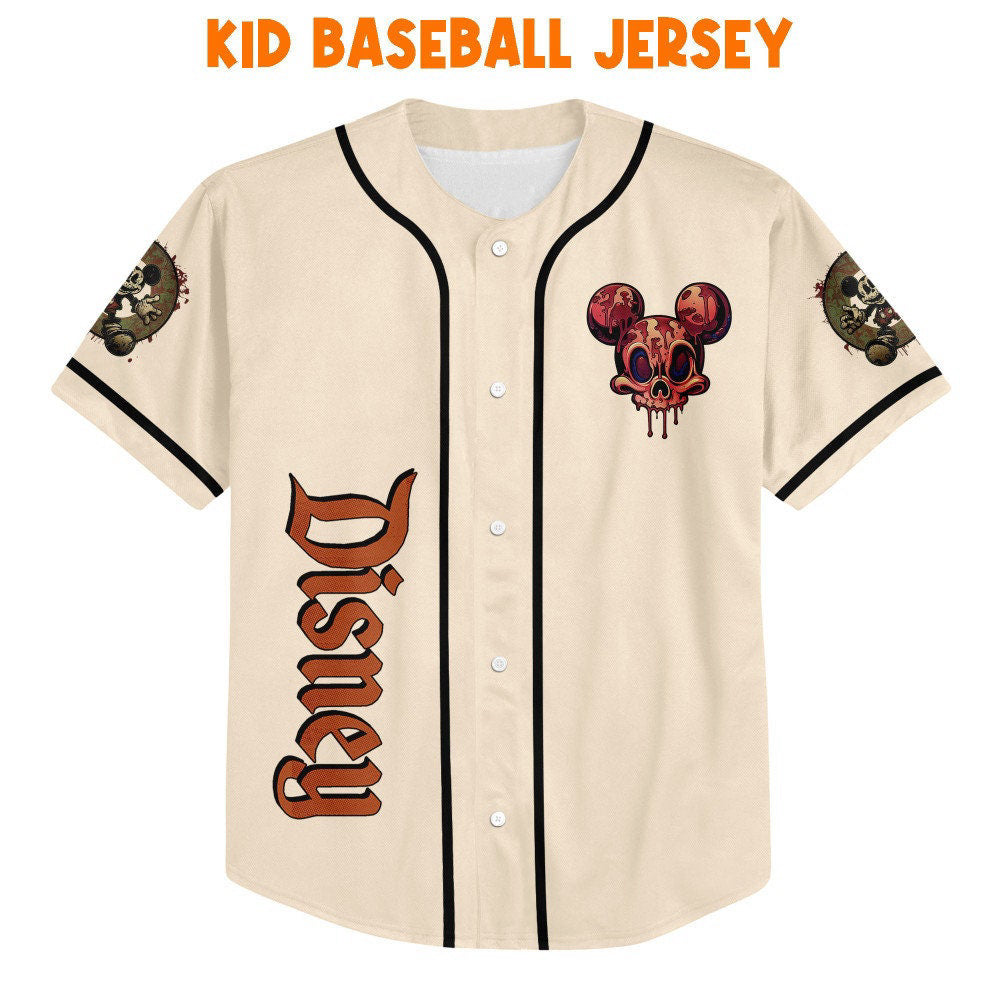 Spooky Disney Mickey Mouse Crazy Bloody Mousetrap & Baseball Jersey - Perfect Gifts for Fans - Bafud