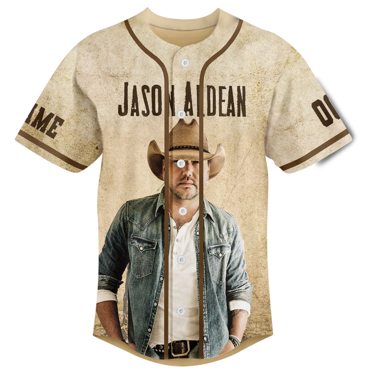 Personalized Jason Aldean Cool Style Baseball Jersey