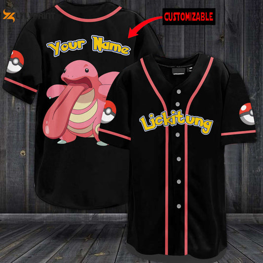 Personalized Lickitung Baseball Jersey - lylyprint.com