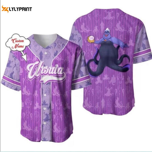 Personalized Love Villains Movie Love Ursula Baseball Jersey Shirt, Disney Evil Friends 2023 Matching, Disney Villains Shirt - lylyprint.com