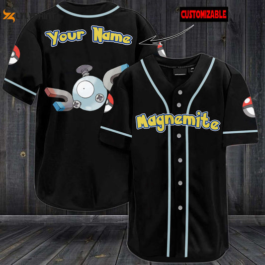 Personalized Magnemite Baseball Jersey - lylyprint.com