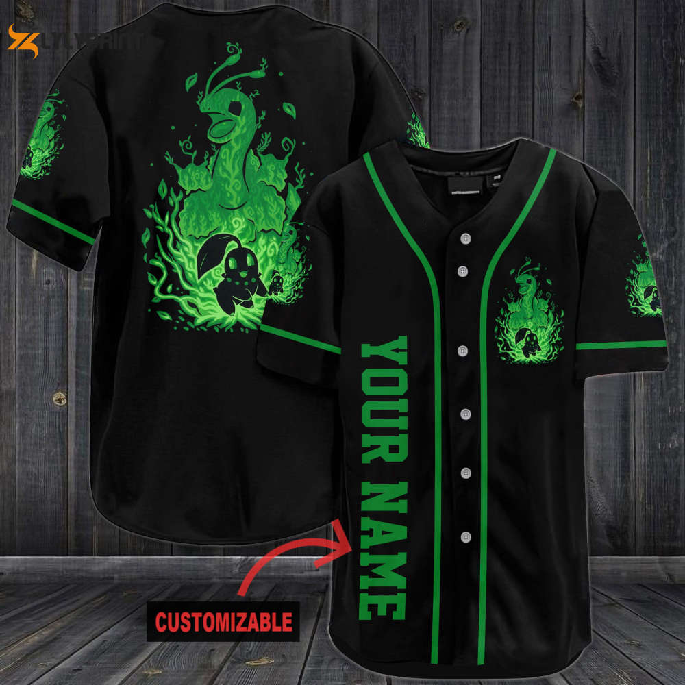 Personalized Meganium Baseball Jersey - lylyprint.com