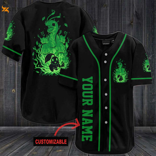 Personalized Meganium Baseball Jersey - lylyprint.com