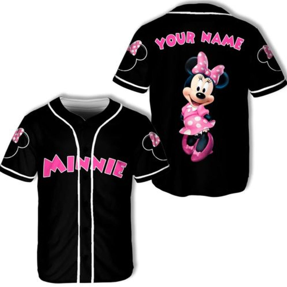 Get a Personalized Mickey Cartoon Movie Baseball Jersey Shirt - Perfect for Disney Fans! - Bafud