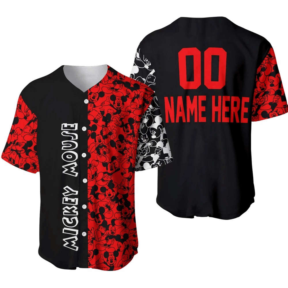 Custom Mickey Mouse Disney Fan Jersey Shirt: Personalized Baseball Apparel for Disney Lovers - Bafud