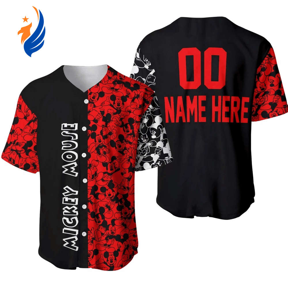 Custom Mickey Mouse Disney Fan Jersey Shirt: Personalized Baseball Apparel for Disney Lovers - Bafud