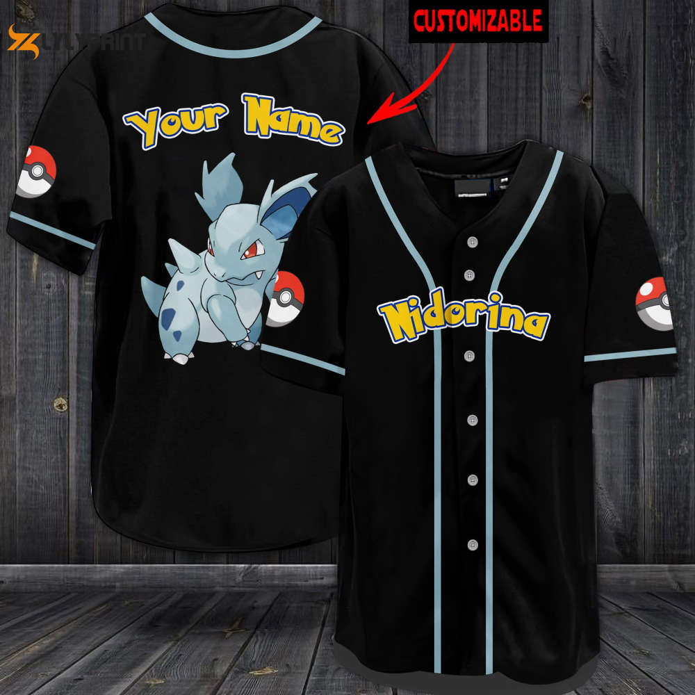 Personalized Nidorina Baseball Jersey - lylyprint.com