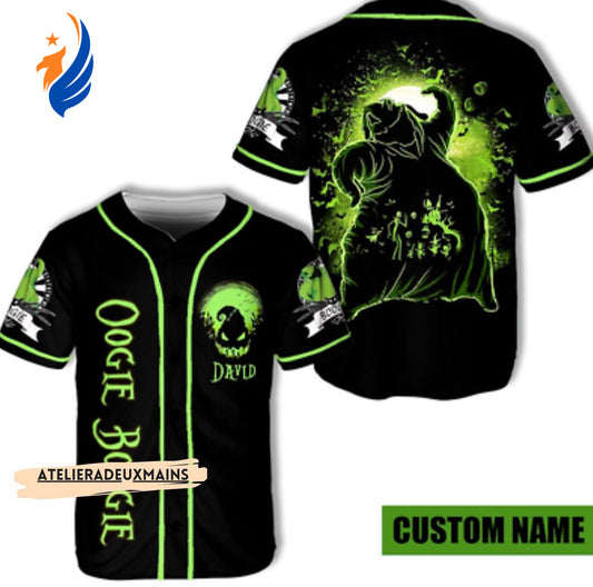 Spooktacular Nightmare Before Xmas Oogie Boogie Baseball Jersey - Personalized for You! - Bafud
