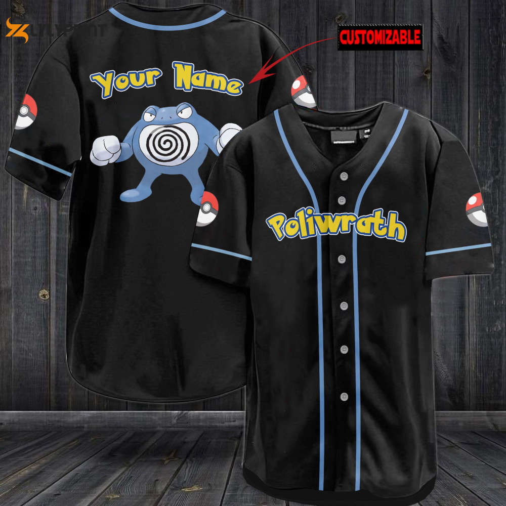 Personalized Poliwrath Baseball Jersey - lylyprint.com