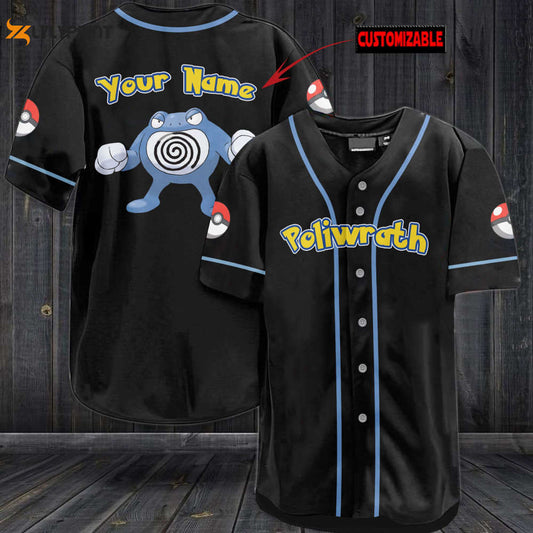 Personalized Poliwrath Baseball Jersey - lylyprint.com