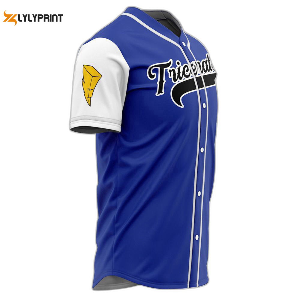 Personalized Power Rangers Blue Ranger Baseball Jersey For Men Women - lylyprint.com