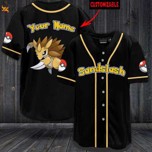 Personalized Sandslash Baseball Jersey - lylyprint.com