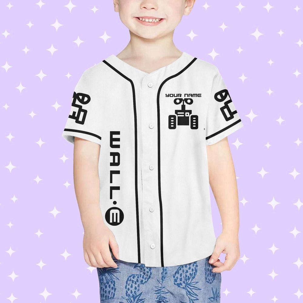 Personalized Wall E Symbol Baseball Jersey - lylyprint.com