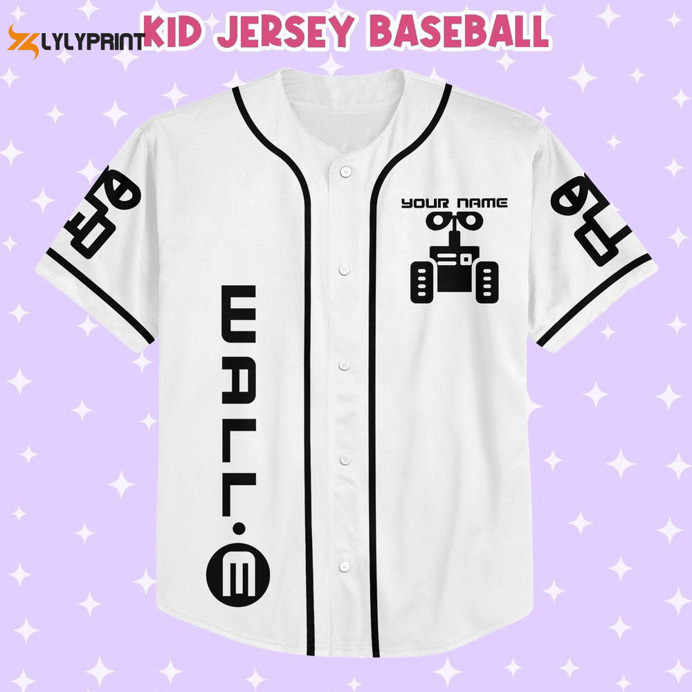 Personalized Wall E Symbol Baseball Jersey - lylyprint.com