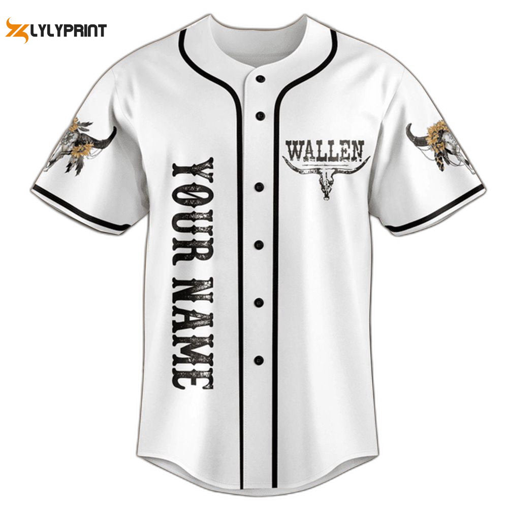 Personalized White Wallen Baseball Jersey For Men Women - lylyprint.com