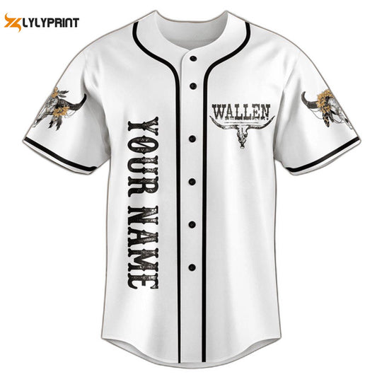 Personalized White Wallen Baseball Jersey For Men Women - lylyprint.com