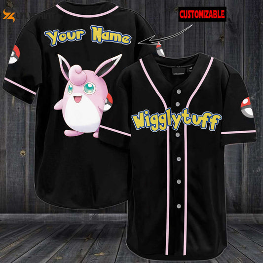 Personalized Wigglytuff Baseball Jersey - lylyprint.com