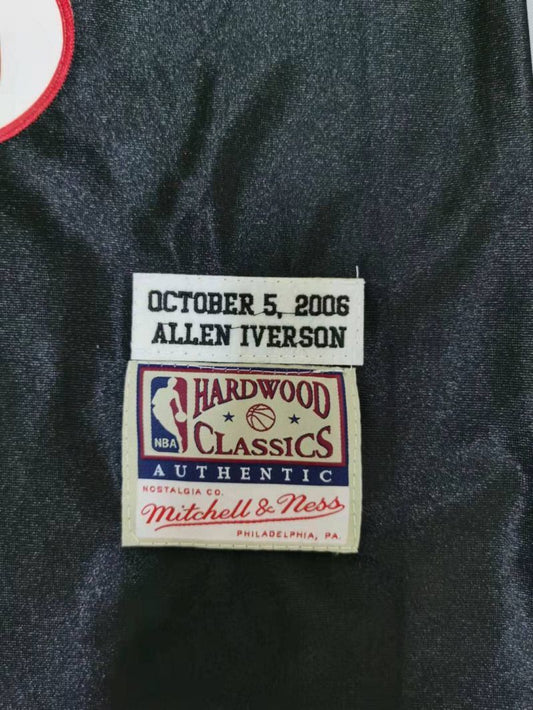 philadelphia 76ers #3 allen iverson 76 3# Retro Black Style 3