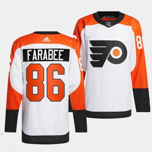 philadelphia flyers #86 joel farabee 2023-24 authentic white jersey