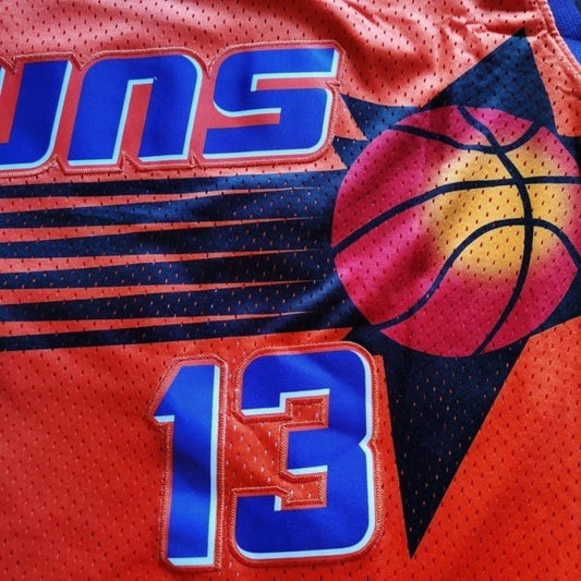 phoenix suns #13 nash orange jersey Style 5