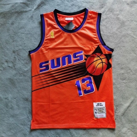 phoenix suns #13 nash orange jersey Style 8