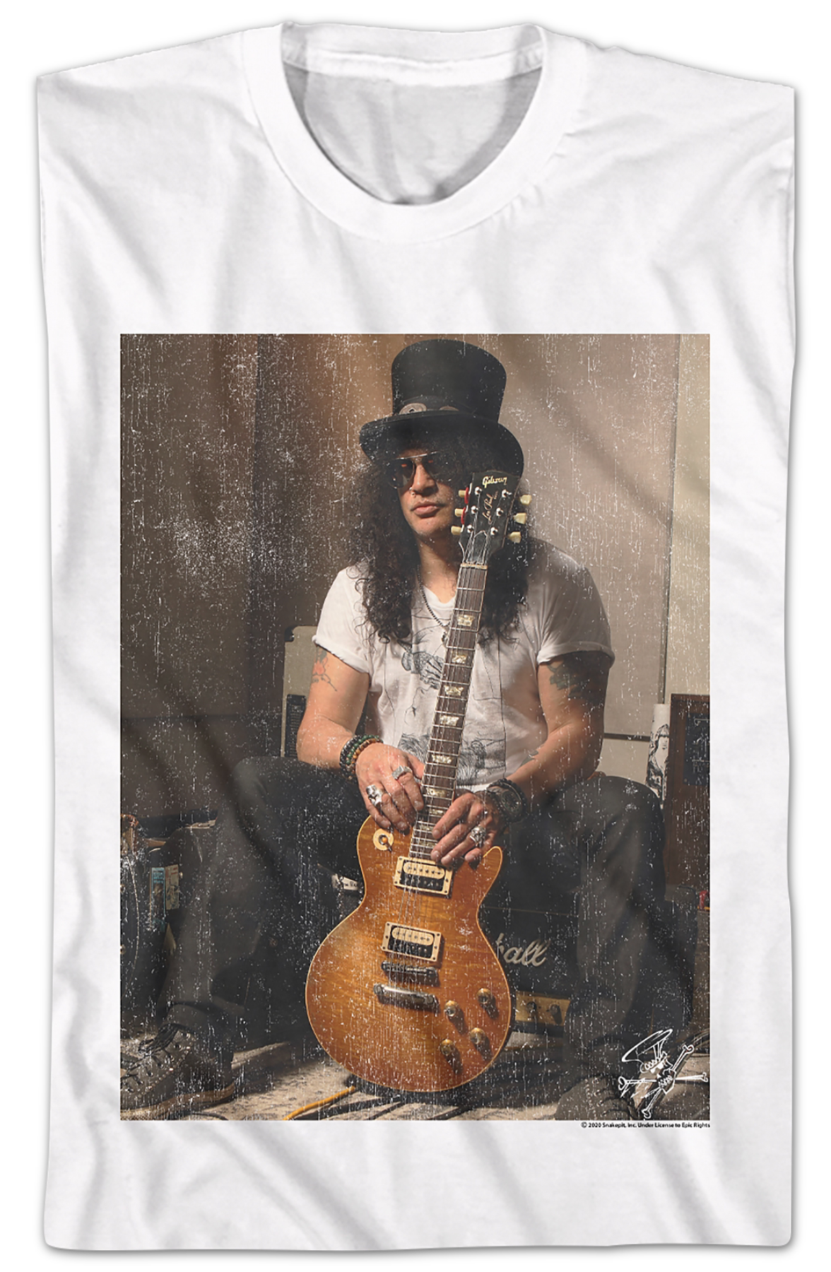 Photo With Guitar Slash T-Shirt