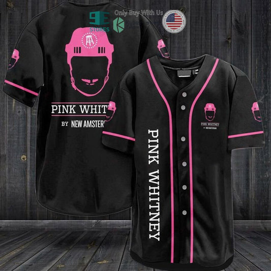 BEST Pink Whitney logo black Baseball Jersey