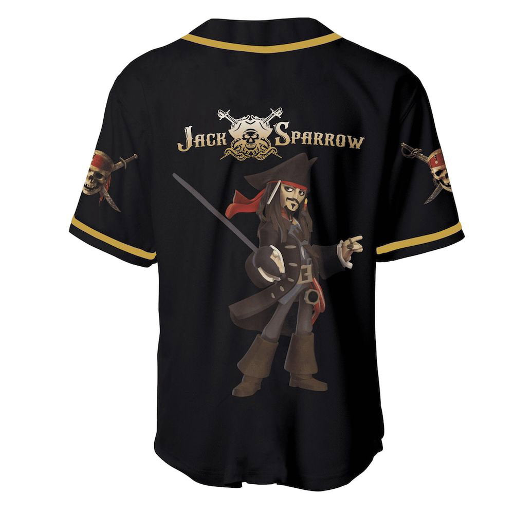 Pirates of the Caribbean Skull Johnny Depp Baseball Jersey - lylyprint.com