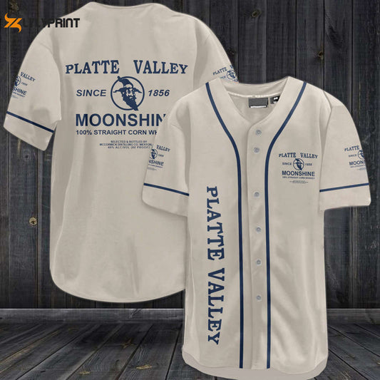 Platte Valley Moonshine Whiskey Baseball Jersey - lylyprint.com