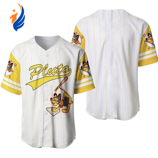 Pluto Disney Baseball Jersey Player: Mickey and Friends Gift for Lovers - Show Your Love for Disney with this Stylish Jersey! - Bafud