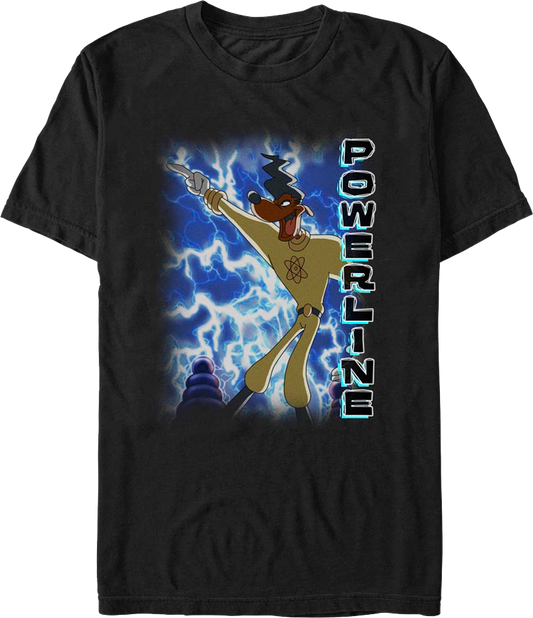 Powerline Lightning Bolts Goofy Movie T-Shirt