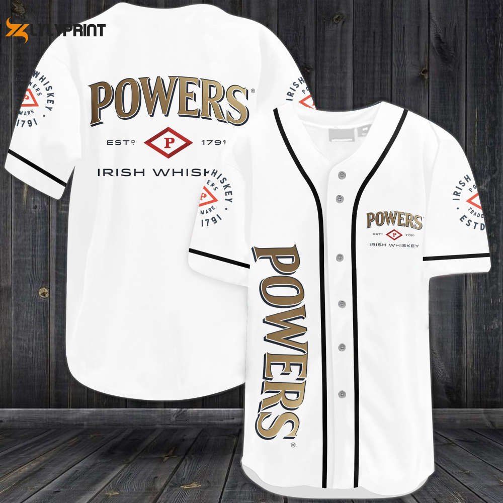 Powers Irish Whiskey Baseball Jersey - Gift for Men Women - lylyprint.com