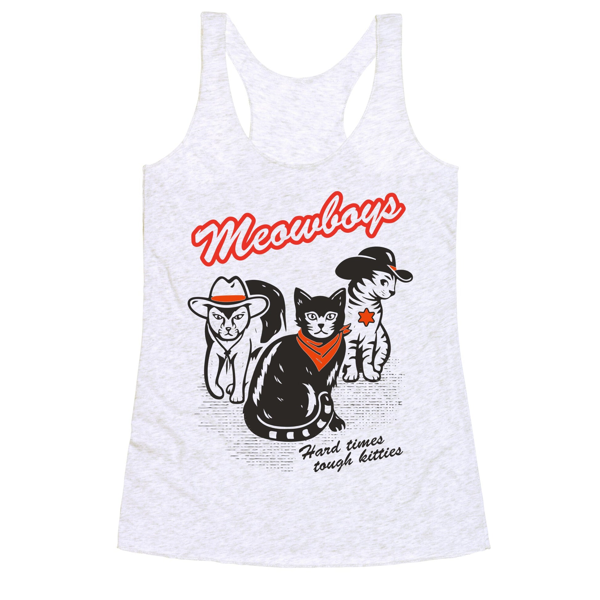 Meowboys Racerback Tank