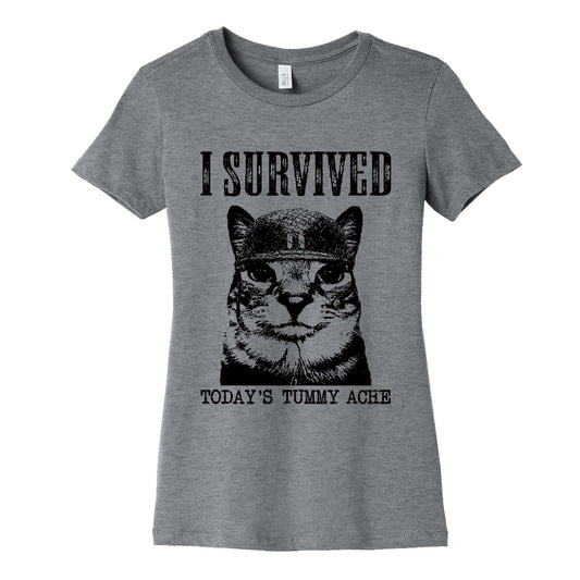 Tummy Ache Survivor Womens Cotton Tee