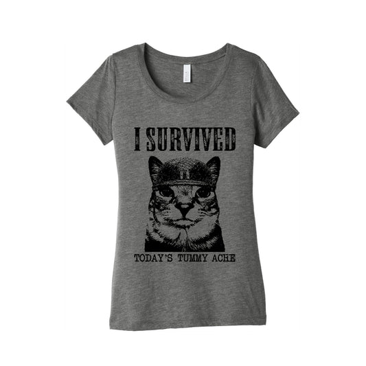 Tummy Ache Survivor Womens Triblend Tee
