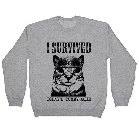 Tummy Ache Survivor Crewneck Sweatshirt