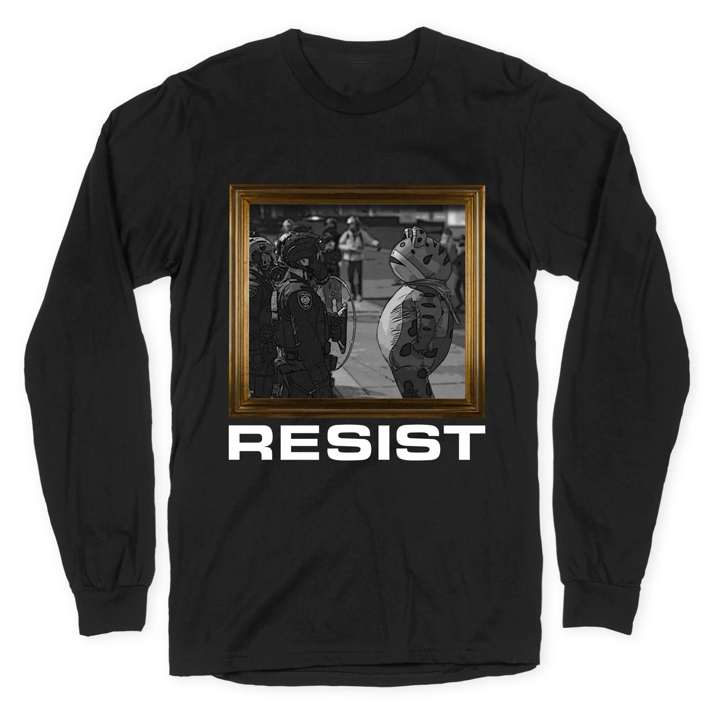 Portland Protest Frog Longsleeve Tee