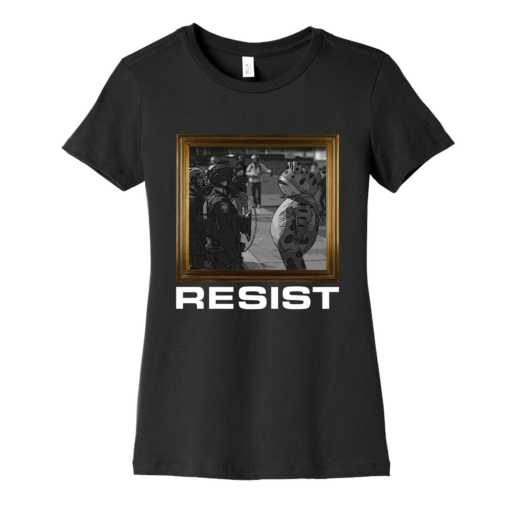 Portland Protest Frog Womens Cotton Tee